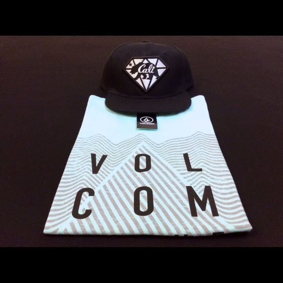 *BRAND NEW* $60 Diamond Hat & Volcom Shirt - Picture 1 of 1